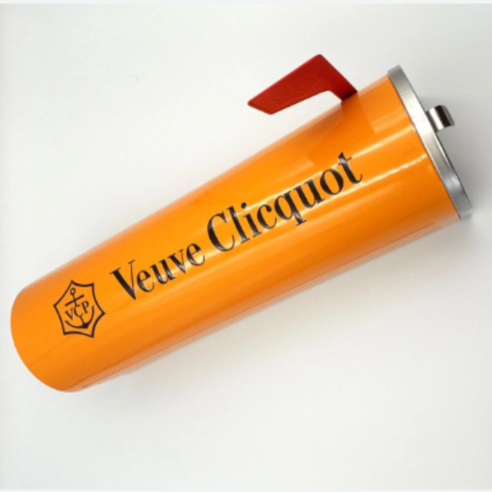Vintage Veuve Clicquot Collector US metal mailbox orange